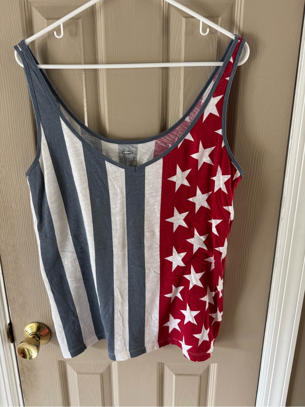 Old Navy Red, White & Blue Star-Stripe Tank Top